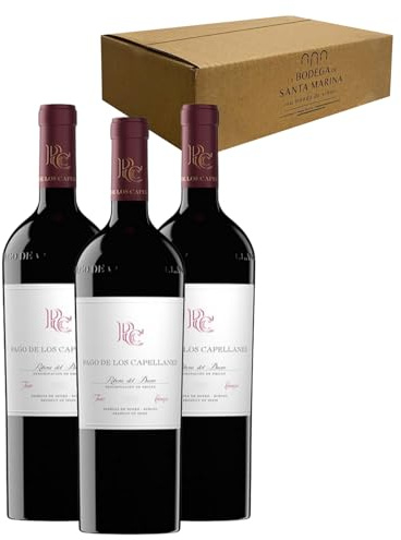 Pago de los Capellanes Crianza - Ideal para Maridar con Carne y Comida Mediterránea - Pack 3 Botellas 75cl