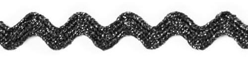 Vague D'amour - Bracelet Paillettes Noir Choisissez Une épaisseur - Fin - 8mm