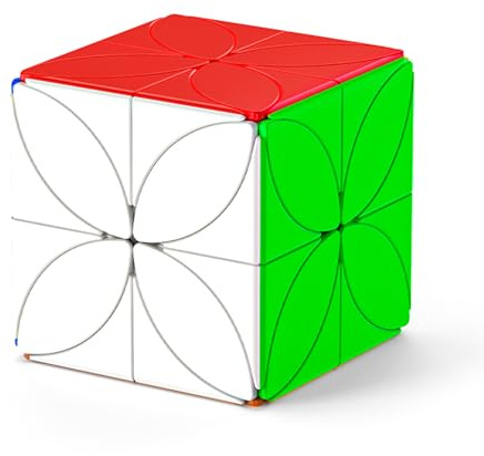 ROXENDA Speed Cube, Cubo Mágico Four Leaf Clover, Rompecabezas para Niños y Adultos para Disfrutar de Diversión Mental en Casa, Escuela o Fiesta