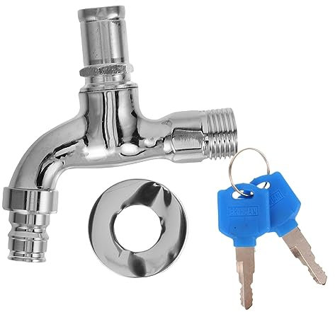 Mipcase Outdoor Wasserhahn Mit Schloss Anti-diebstahl Wasserhahn Schlüssel Für Garten Bad Küche Waschmaschinenarmatur Einfache Installation