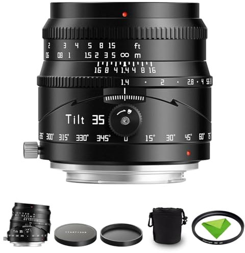 TTArtisan 35mm F1.4 Tilt APS-C à Monture X pour Fuji, Mise au Point Manuelle pour Fujifilm à Monture X appareils Photo X-A7 X-H2 X-H2S X-T30 X-T301 X-T4 X-T5 X-T50 X-T100 X-T200 X-Pro2 X-Pro3 X-E4