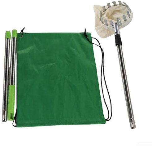 Ensemble de cueillette de fruits pour jardin, vergers, 1,2 m, outil de cueillette de fruits avec sac de rangement à cordon de serrage, pince pour pêches, poires, etc