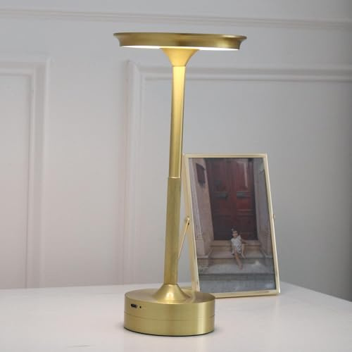 SHEMEI Dining Table Lamp Atmosphere Lighting Cordless Battery Powered Rechargeable Touch Dimmable 3 Light Colors Bedside Mood Light Small Night Lights