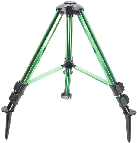 YWBL-WH Impact Sprinkler Head on Tripod Base Extra Tall Metal Pulsating Telescoping Tripod Sprinkler for Garden Lawn