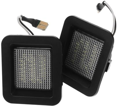 SOPOTUTU 2 pièces Lampe de Plaque Immatriculation Haute Luminosité Éclairage Blanc pour Pickup Remplacement Fiable et Design Moderne pour Amélioration