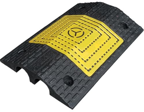 Vía Canaleta Pasacables de Suelo De 2 Canales, Bandas de Protección Especiales para Zonas Mineras, Cubre Cables Suelo para Entradas de Escuelas(51 * 35 * 7cm/20 * 14 * 2.8in)