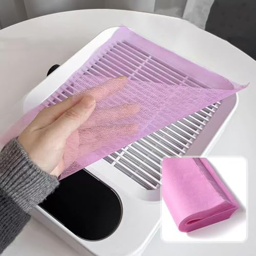 100 Pièces Papier Filtre Collecteur de Poussière d’Ongles – 20x24 cm Filtres d’Aspiration de Poussière, Filtres pour Ongles pour Manucure, Pédicure, Salon de Beauté, Poudre de Gel Acrylique