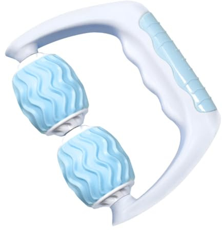 Blauer Massagerolle aus Abs, Tragbares Handgeführtes Rollmassagegerät | Ergonomische Form, Glatte Rollbewegung, Einfach zu Handhaben für Alltag