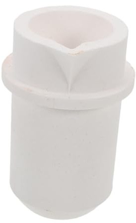 WRITWAA 0.5kg Crogiolo d Oro in Quarzo Tazza per Fusione Resistenza Termica Crogiolo per Metalli di Gioielleria per Fusione di Argento e Rame