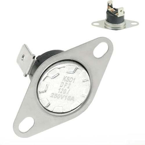 Minhe Oven Control Panel Cooling Fan Thermostat DG47-00010B for Range Ovens 120°C Auto Reset Thermal Switch Metal Construction Stable Temperature Operation