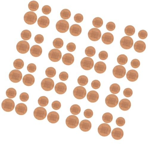 MAGICLULU 80pcs Breathable Fabric Round Plasters 22mm-38mm for Fingertips Joints with Adhesive Fixation, Large and Small Sizes Wound Care