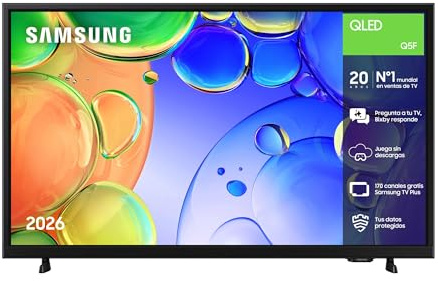 Samsung TV QLED Q5F Full HD 32 Smart TV con IA, emite contenidos en UHD 4K | Vision AI Companion, Gaming Hub, Samsung TV Plus, Samsung Knox Security, Películas y Series