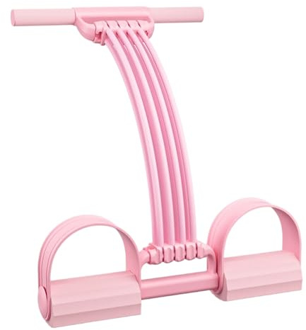 Bandas elásticas de Ejercicio de 8 Tubos de Resistencia con Mango y Pedal, Cuerda de tensión multifunción, Correa de Estiramiento de Cuerpo Completo Antideslizante para Abdomen/Cintura/Braz