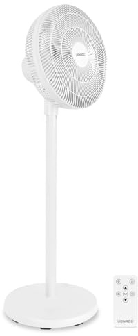 VONROC Ventilatore a Piantana con Telecomando – 3 Velocità, 3 Altezze Regolabili, Timer 1-7h, Funzione Oscillante, 7 Pale, Ventilatore Silenzioso per Casa e Camera da Letto, Bianco