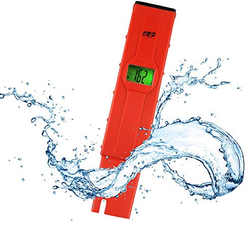TEKCOPLUS -1999mV ~ + 1999mV Millivolts Pen-Typ Digital Redox ORP Wasserzähler Tester mit Hintergrundbeleuchtung LCD Pool Aquarium Hydroponics Spas Wasser-System (ORP-Stift-Messgerät)