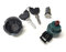 Schlosssatz Zündschloss passend für Vespa ET2 ET4 LX LXV S 50 125 Primavera, Piaggio Fly Zip NRG Gilera Runner – inkl. Sitzbankschloss und 2 Schlüssel