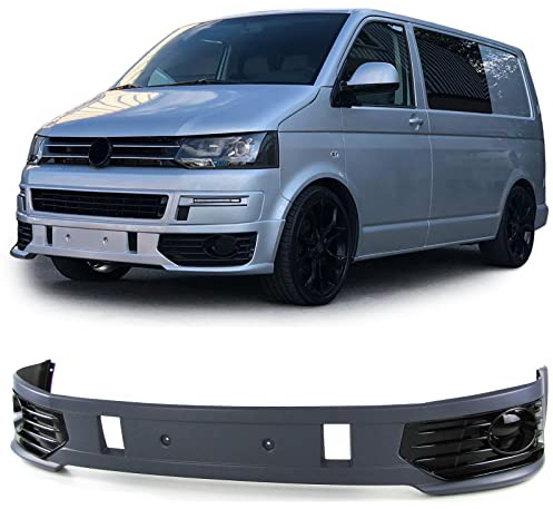 Spoiler Stoßstange Sportline + Nebelscheinwerfergitter Glanz für VW T5.2 09-15