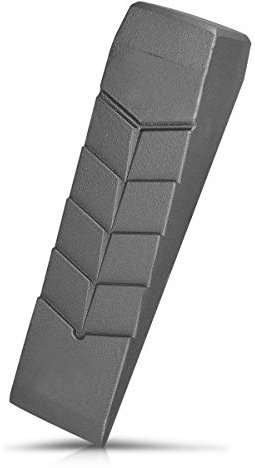 Navaris Aluminium Spaltkeil 2000g - 28x7,5x6cm - gerade Keilform - Holz Spaltkeil für z. B. Kaminholz - Alu Massivkeil Holzspaltkeil - Fällkeil