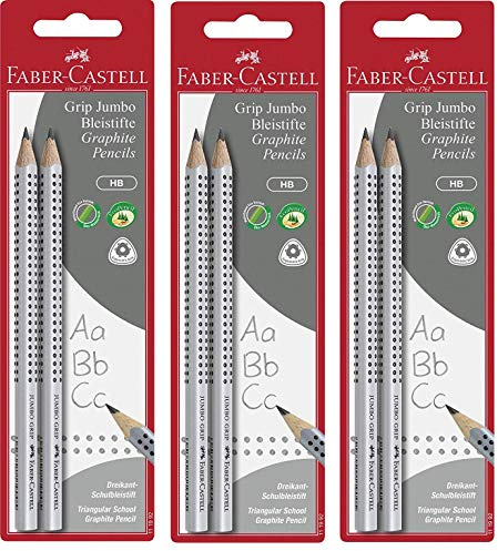 12x MPD Schreiblernbleistift Jumbo Grip, Härte HB, Faber-Castell