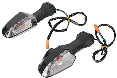 EBTOOLS Intermitentes Moto LED Luz Señal de Giro de la motocicleta luces indicadoras de señal de giro la motocicleta LED aptas para Z250 Z750 Z750R Z800 Z900 Z1000 NINJA 250300650 ER6N F Negro ahumado