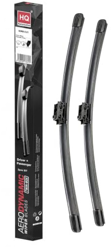 HQ AUTOMOTIVE Front Frameless Flat Aero Windscreen Wiper Blades fit CLA Class W118 2019-up CLS Coupe W257 2017-up ADM91-421 Twin Box