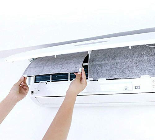 Modonghua Filtro de aire acondicionado, filtro de aire DIY HEPA no tejido filtros de polvo papel para filtro de aire acondicionado, 2 unids/bolsa