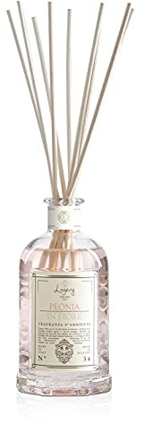 LOGEVY - Profumatore per Ambienti per Il Benessere della Persona e della Casa - Peonia in Fiore (100 ml New 2022)