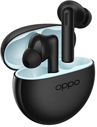 OPPO Enco Buds2, écouteurs True Wireless, Bluetooth 5.2, in-Ear, Annulation de Bruit d'appel, Commandes tactiles, Audio binaural, compatibles Android/iOS [Version française], Noir