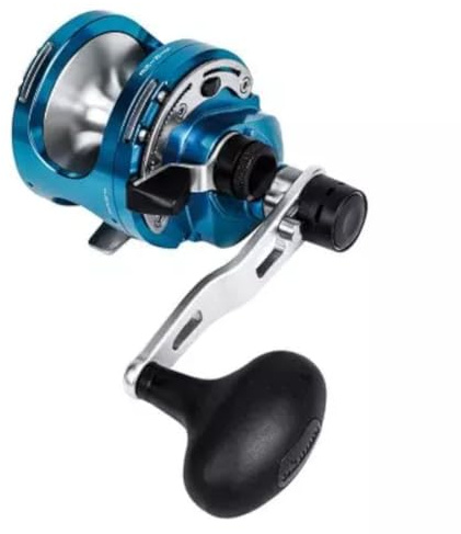 Okuma Cavalla 5Nii Blu Rh Jig 2Speed - Multirolle, Angelrolle zum Meeresangeln, Rolle