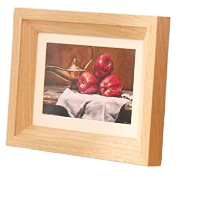 luckxuan Fotorahmen/Bilderrahmen Retro Stereo Holz Fotorahmen 5/6/7/8/10 Zoll Hangpendel Dual Zweck Fotorahmen Wohnzimmerstudium Dekorieren Ornament Leerrahmen (Color : B, Size : 8 Inch)