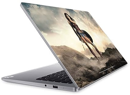 Head Case Designs Offizielle Justice League Movie Wonder Woman Plakat Logo Und Charakter-Kunst Vinyl Haut Aufkleber Abziehbild Abdeckung kompatibel mit Mi Notebook 14 (2020)