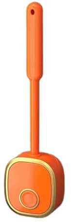Brosse WC Silicone, Balai WC Montage Mural/au Sol, Brosse Toilettes WC avec Séchage Rapide Support Ventilé, Balayette WC for Toilette De Salle De Bain (Color : Orange)