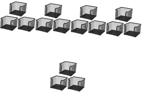 Operitacx 15 Stk Notizkasten Notizblock Zahnspange Notizblöcke Notizzettelhalter Notizhalter Schulorganisator Organizer-boxen Mesh-memohalter Aktenkoffer Memorandum-rack Einfach Eisen Büro