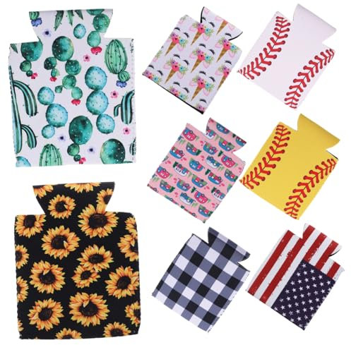 Alipis Fundas Aislantes Para Latas De Cerveza Y Refresco 8 Uds Cubiertas De Neopreno Para Mantener Bebidas Frías O Calientes Perfectas Para Fiestas Al Aire Libre Camping Y Uso Diario