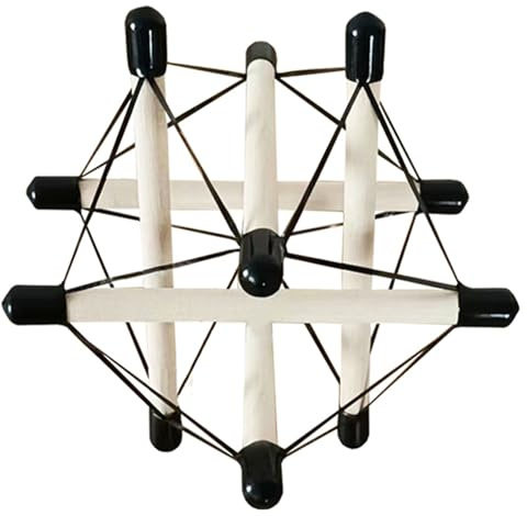 FHUILIJH Anatomische Spannung Integrales Modell Strukturelemente Menschliche Faszienspannung Lehrmittel Demonstration Dynamisches Praktisches Rehabilitationsmodell,Weiß,12cm