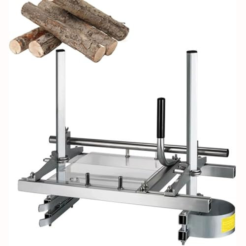 Fraiseuse à tronçonneuse, 20/24/36, scie à chaîne portative for planches de bois avec échelle, scie à chaîne, fraiseuse à planches, épaisseur réglable, broyeur à rails for charpentiers(60cm)