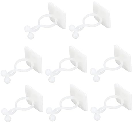 iplusmile Crochets Auto-adhésifs Invisibles Lot de 200 Pièces en ABS Blanc Support Mural pour Plantes Grimpantes Murales pour Maisons et Bureaux