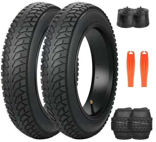 ZUKKA Confezione da 2 pneumatici da 16 x 3,0 cm, rivestimento da 80 – 305 Plus, 2 pezzi, tubo da 16 pollici, 16 x 3,0 cm, per bicicletta elettrica, scooter per bambini
