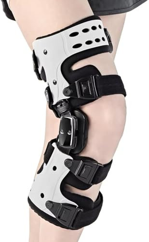 PIDAN TECH Rodillera Ajustable con bisagra para Hombres y Mujeres, férula de recuperación de Lesiones de menisco para Correr, Hacer Ejercicio, Deportes y estabilización Articular