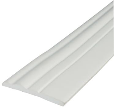 Plinthe Autocollante 5 m pour Mur, Moulure Soubassement Flexible en Caoutchouc, Pour Salon Chambre Cuisine Salle de Bain, Joint de Dilatation Résistant à l'Humidité(Size:9.8cm,Color:crème blanche)