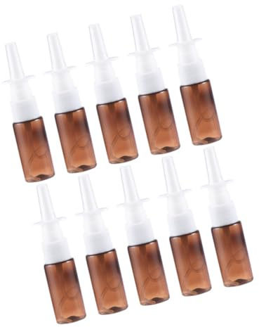 SAFIGLE 10 Piezas Atomizadores Reutilizables para Aceites Esenciales y Rociadores Nasales Botellas de Transparentes para Hidratación Facial y Soluciones Salinas