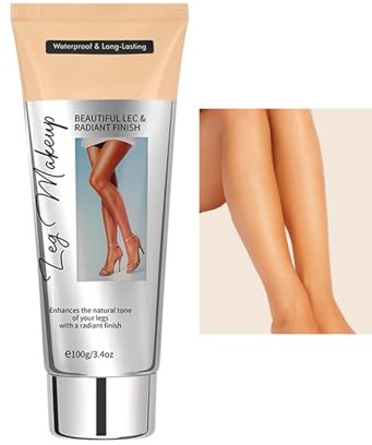 Clawrex Bein Make Up Wasserfest, Body Coverage Perfector für Bein, Wasserfest Körper und Bein Make Up, Abdeckcreme Für Krampfadern, Lang Anhaltend, Concealer, Flawless Skin Perfecting(Light Brown)