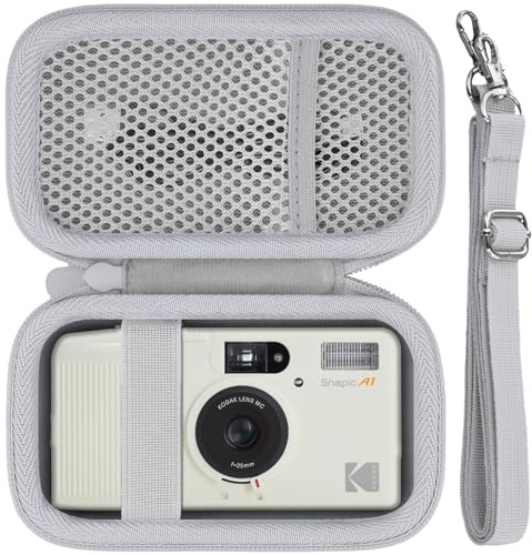 Khanka Hard Case for Kodak Snapic A1/EKTAR H35/H35N Half Frame Film Camera | Compatible with Kodak Snapic A1/EKTAR H35/H35N Half Frame Film Camera;Hard Case for Storage,White,Case Only