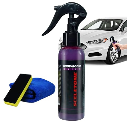 Spray de revêtement en céramique - Ultimate 9H Protection hydrophobe | Action rapide 30 ml | Détails automobiles et protections de peinture protectrice haute brillance avec serviette et éponge