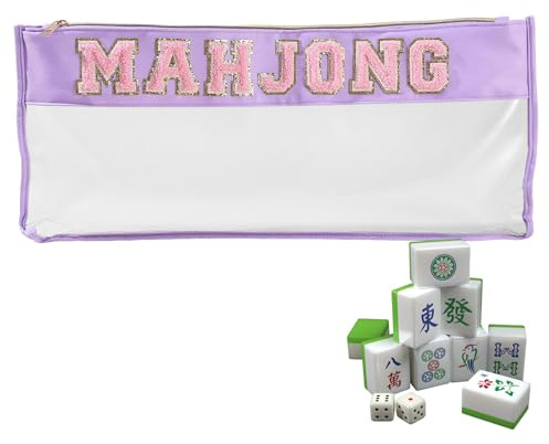 Sac De Rangement pour Mah-Jong Boîte De Rangement Portable | Range-Tuiles De Mahjong Grand Et Imperméable Pour Maison Fête Pique-Nique Soirée Réunions Compétition Adultes