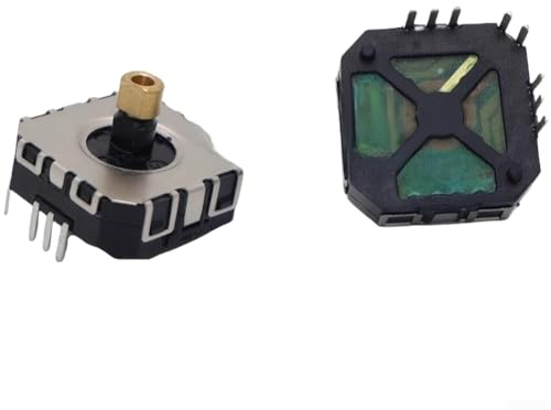 HanOaki FJ08K-S Joystick mit taktilem Schalter und B10K-Potentiometer, Metallschaft für PSP-Ersatz, kompatibel mit Handheld-Spielkonsolen-Controllern (FJ08K-S)