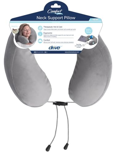 Drive Medical Comfort Touch Neck Support Cushion, Gray