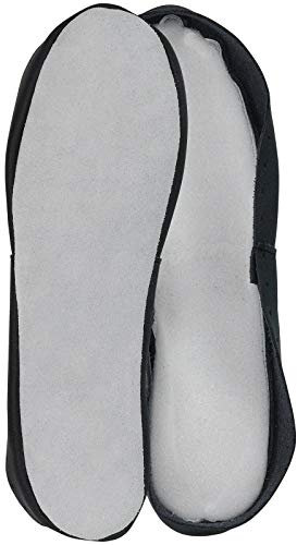 Harrys-Collection Damen Herren Kinder Ledersohle für Hüttenschuhe, Farben:schwarz, Schuhgröße:38/39