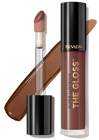 REVLON Lipgloss, Super Lustrous The Gloss, Antihaftbeschichtung, Hochglanz-Finish, 310 Choco Crush, 3,7 g