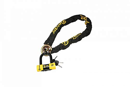 Antivol a chaine Auvrau Xtrem 1,20m Lasso Maillon Diam 13,5mm avec U Xtrem mini Diam 16mm (Classe S.R.A. Chaine + U)